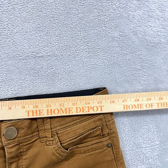 Democracy Jeans 8 Ab Technology Brown Elastic Waist Skinny Stretch Pants - Picture 5 of 10
